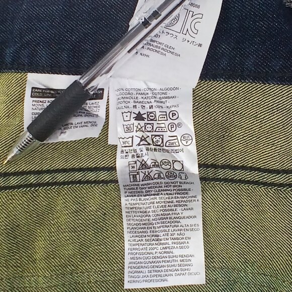 Levi's Blue Wash 514 Men Rare Beige Label Flap Pockets 1873 Rivets 36 X 29 EUC - Picture 8 of 8